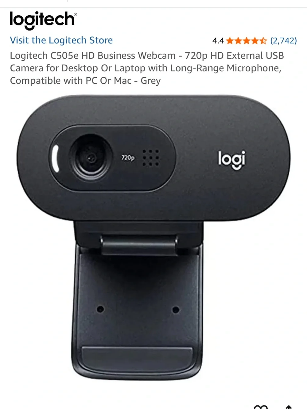 Logitech C505e HD Webcam